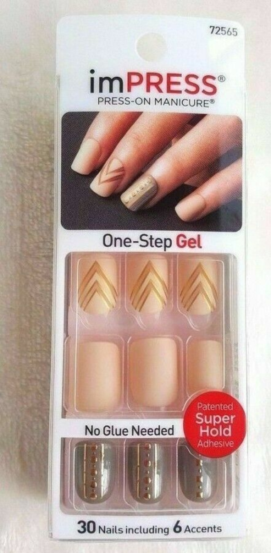 Kiss imPRESS Press-On Manicure One Step False Nails + Accents U PICK COLOR New!!