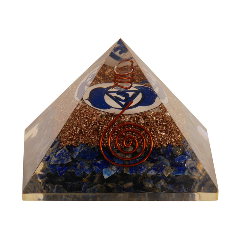 Lapis Lazuli Orgone Pyramid Positive Energy Generator Free Shipping