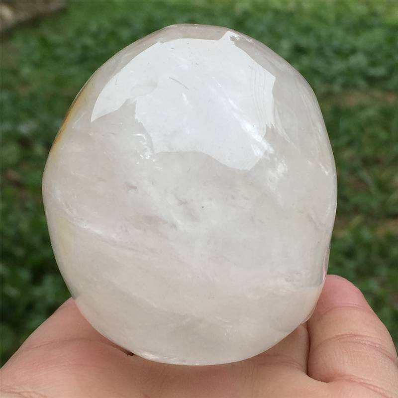 0.4kg Natural clear quartz skull carved Quartz Crystal skull Healing