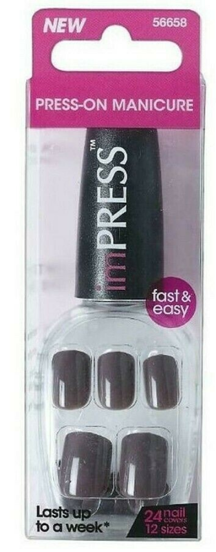 Kiss imPRESS Press-On Manicure One Step False Nails + Accents U PICK COLOR New!!