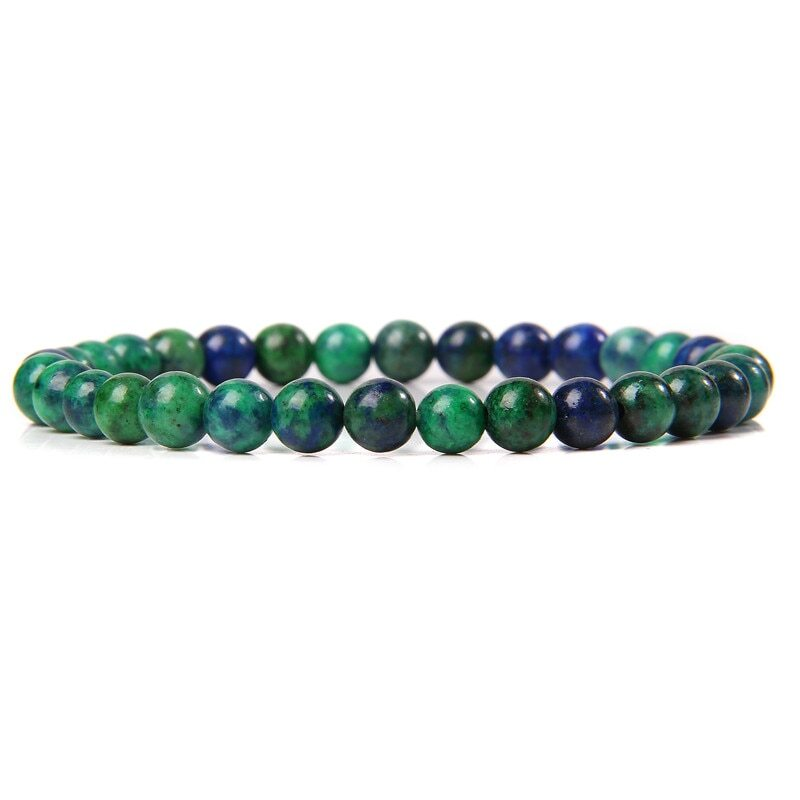 Handmade Natural 6mm Crystal Agates Stretch Bracelet for Women Men Jewelry Gifts