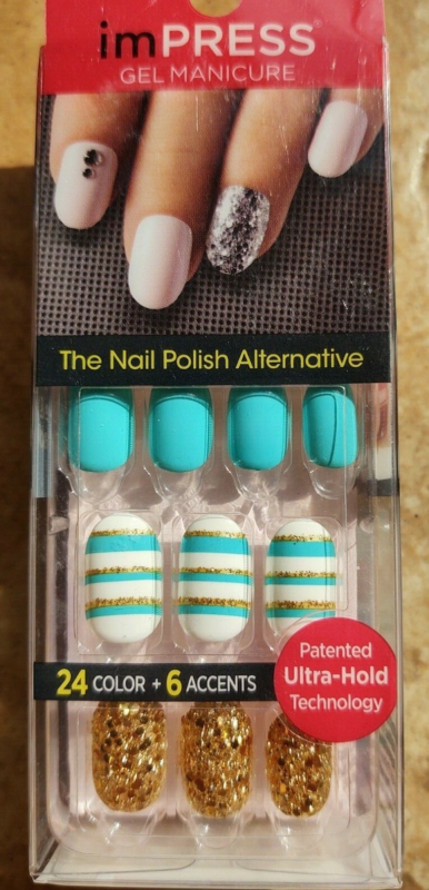 Kiss imPRESS Press-On Manicure One Step False Nails + Accents U PICK COLOR New!!