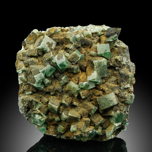 High Quality! UV Fluorite Crystals - Height: 8.8 cm - Width: 7.1 cm- 147 g