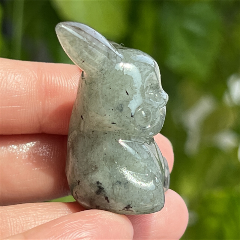 1.5" Natural quartz carved Pikachu skull Quartz crystal skull reiki healing