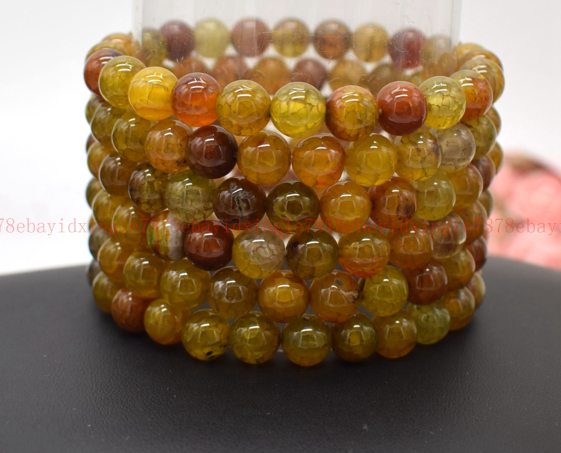 Wholesale Lots 6 Pcs 7.5" Natural Crystal Healing Gemstone Stretch Bracelet