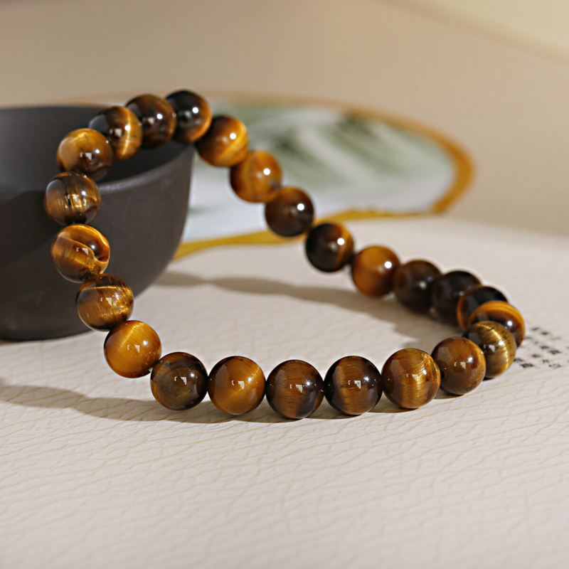 Natural Tiger Eye Stone Beads Necklaces Men Fashion Meditation Yoga Necklace