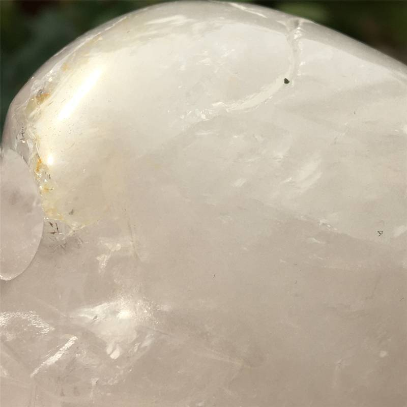 0.39kg Natural clear quartz skull carved Quartz Crystal skull Healing