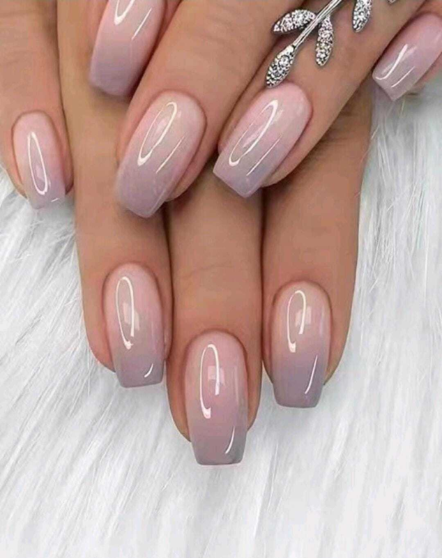 Press On Nails Short Oval Various Colours Nude False Fake Nail 24pcs With Glue