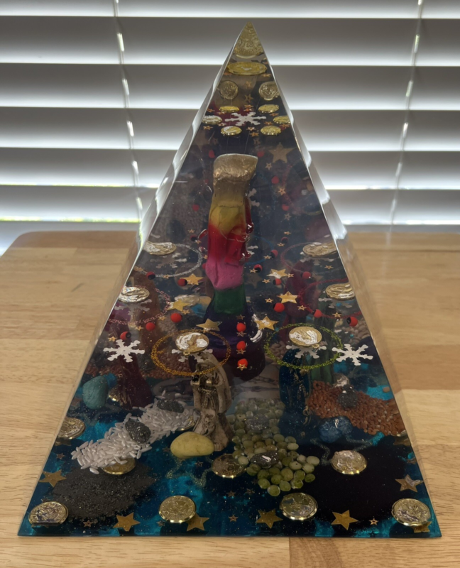 11x9x9  inches Orgonite Pyramid  Energy quartz crystal Metaphysical