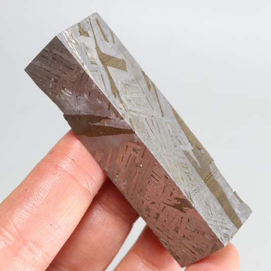 163g Iron meteorite, Muonionalusta iron meteorite slice, Natural Meteorite J294