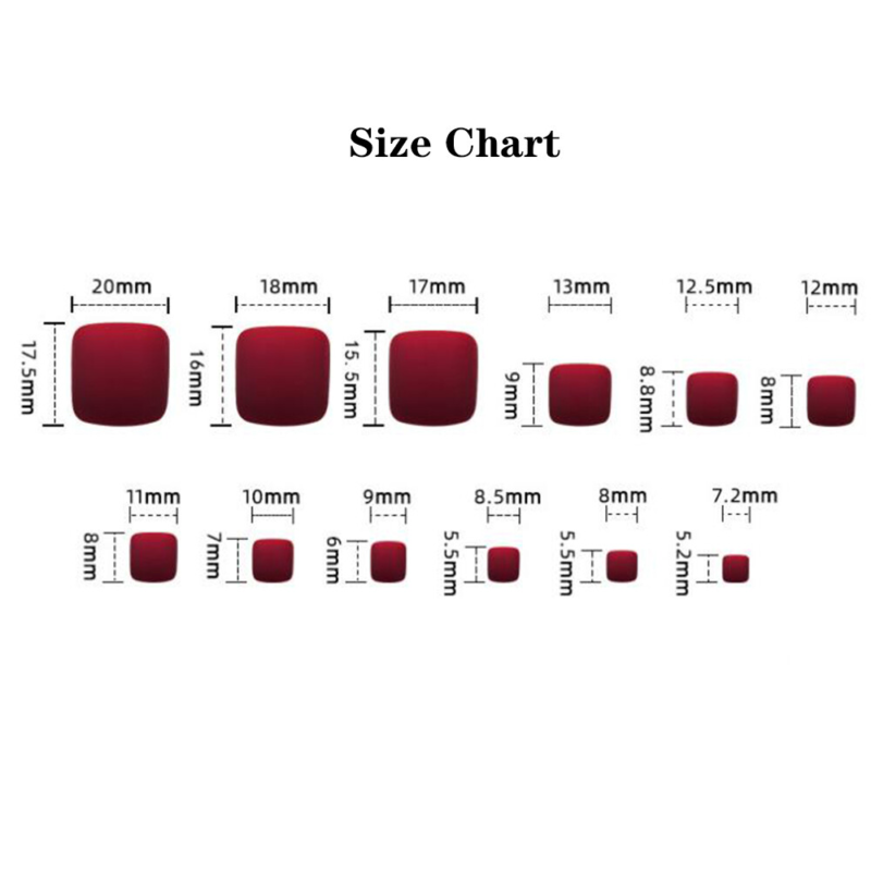 Fashionable Toe Press-On Fake Nail Borken Diamonds White French Pedicure 24pcs