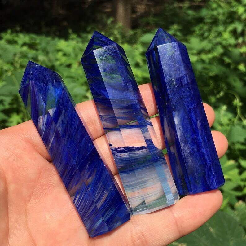 1kg Melting Stone Obelisk Quartz Crystal Wand Point Mineral Specimen Reiki Heal
