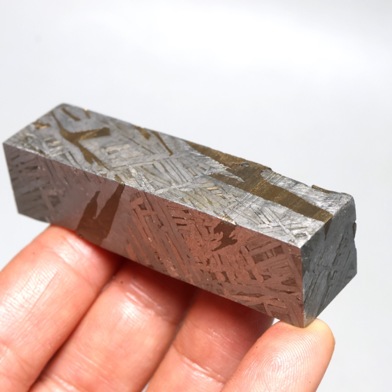 163g Iron meteorite, Muonionalusta iron meteorite slice, Natural Meteorite J294