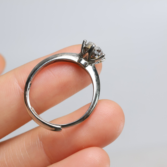 Muonionalusta meteorite RING ,size adjustable Ring R1528