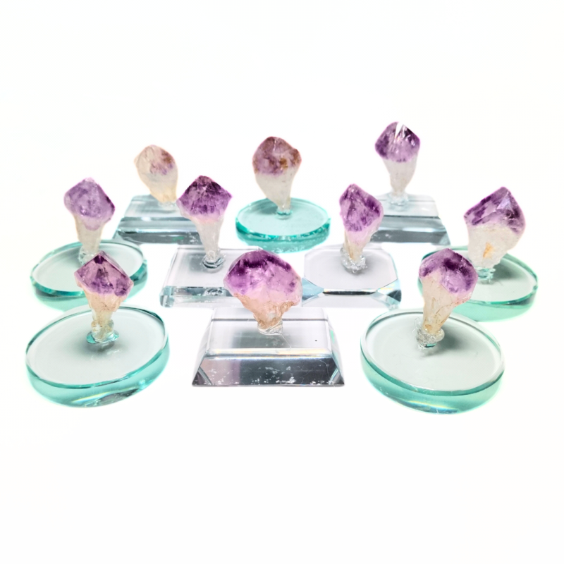 Natural Shape Random Raw Amethyst Crystals Stone Piece for Collection 1 pc 1 Oz