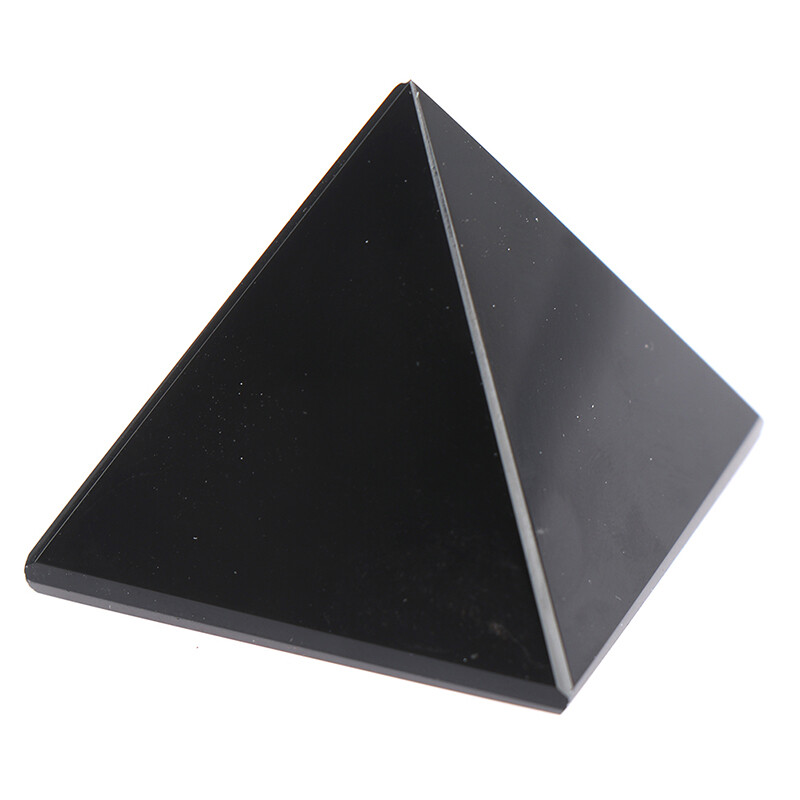 Obsidian Pyramid Natural Polished Surface Home Ornaments Desktop DecorY.ou