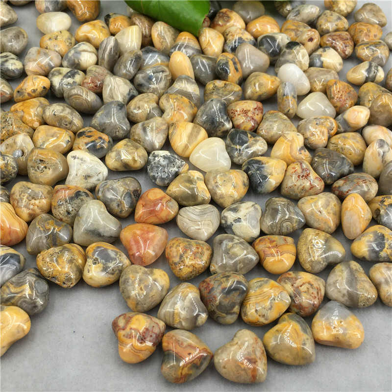 5pcs Natural Crazy agate mini heart Carved quartz crystal skull reiki healing G3