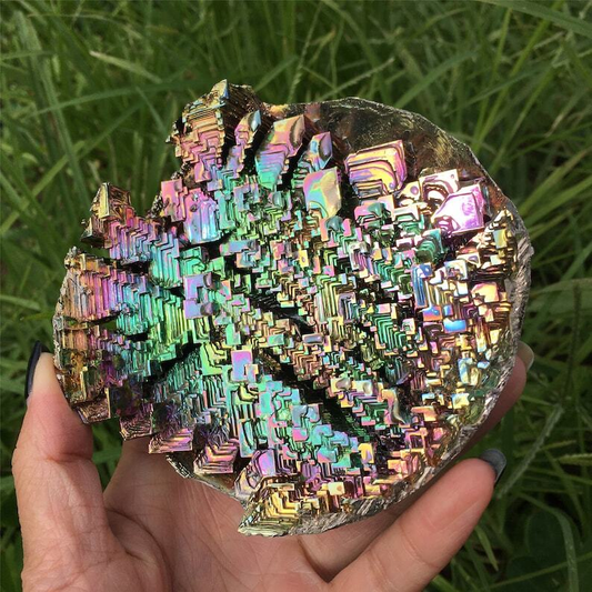 1PC Natural Bismuth Ore Bow Quartz Specimen TowerReiki Healeaching Materials