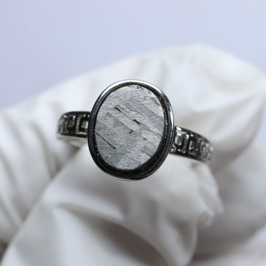Muonionalusta meteorite RING ,size adjustable Ring R2212
