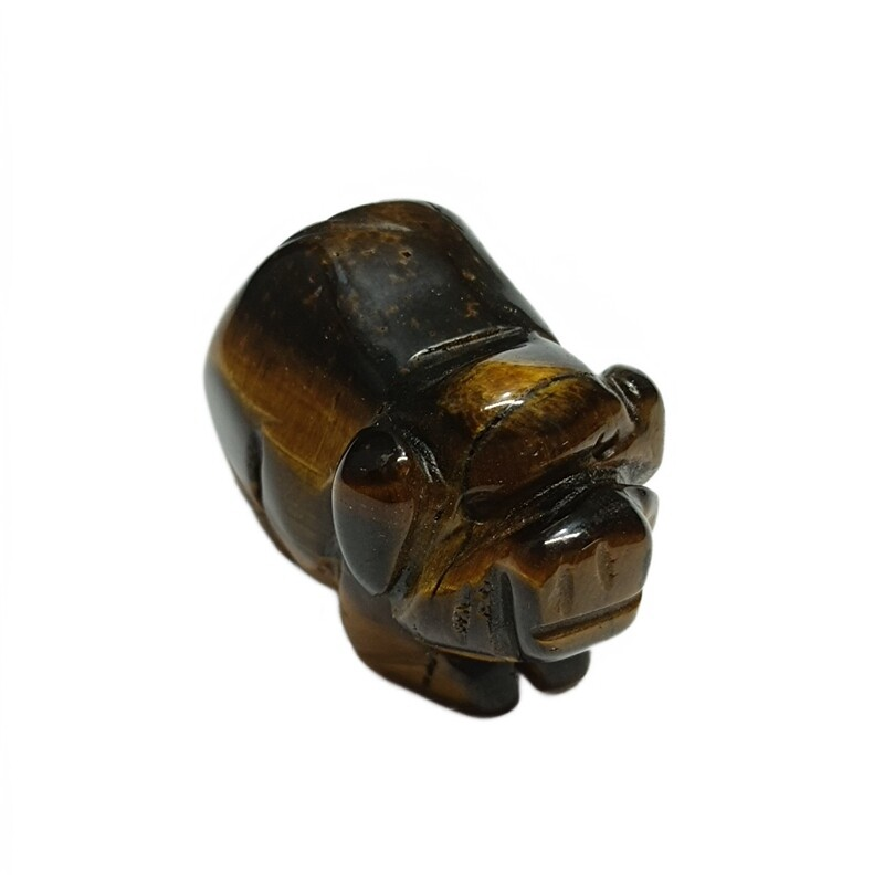1.5&apos;&apos; Natural Quartz Crystal Cute Baby Piggy Hand Carved Healing Animal Decor