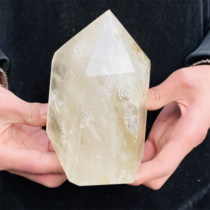1290g Natural  White Quartz Obelisk Crystal Wand Point Healing Mineral Stone