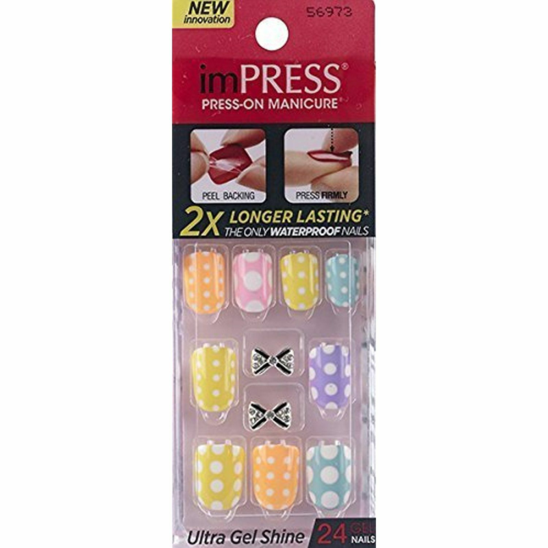 Kiss imPRESS Press-On Manicure One Step False Nails + Accents U PICK COLOR New!!