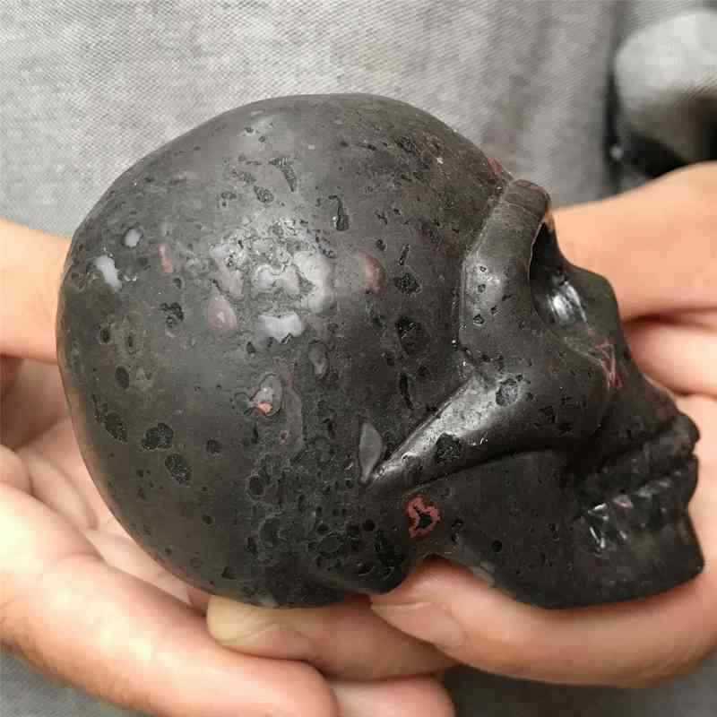 0.33Kg Natural unknown quartz skull carved Quartz Crystal skull Healing