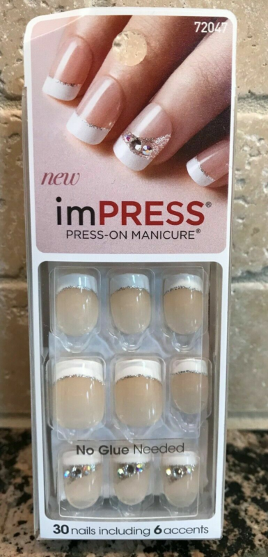 Kiss imPRESS Press-On Manicure One Step False Nails + Accents U PICK COLOR New!!
