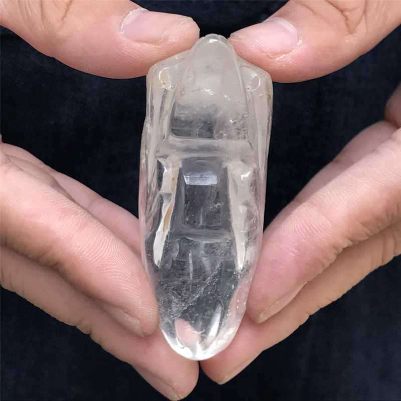 0.13kg Natural clear quartz skull carved Quartz Crystal skull Healing