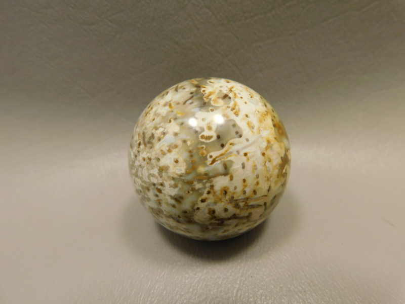Petrified Palm Wood Sphere 1.6 inch or 40 mm Stone Indonesia #O15