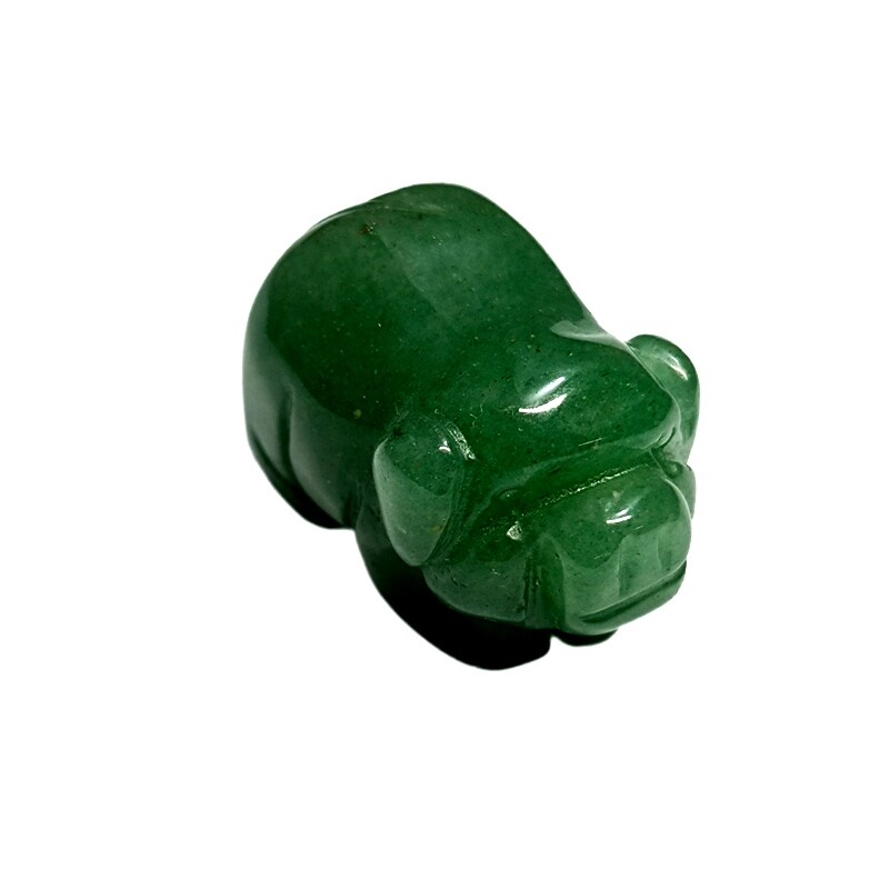 Raw Natural Quartz Crystal Skull Carved Pig Wild Boar Piggy Animal Healing Stone