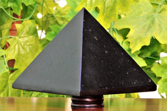 Large 19cm Black Tourmaline Crystal Quartz Healing Energy Gemstone Decor Pyramid