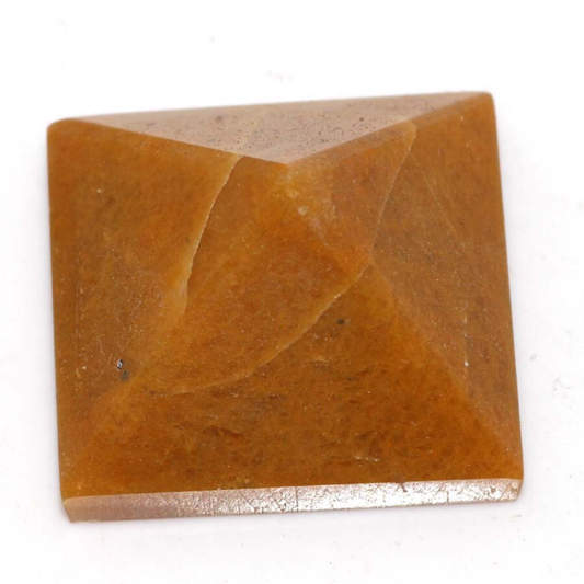 Yellow Aventurine Energy Healing Orgone Pyramid 25X25X20 mm Craft AU S998
