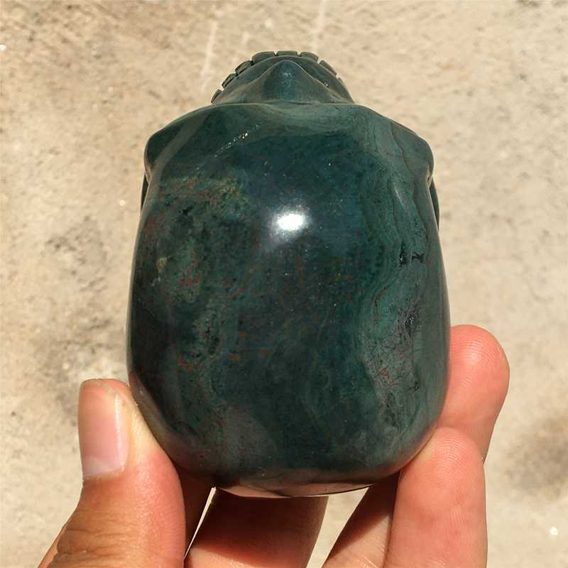 0.34kg Natural agate skull carved Quartz Crystal skull Healing