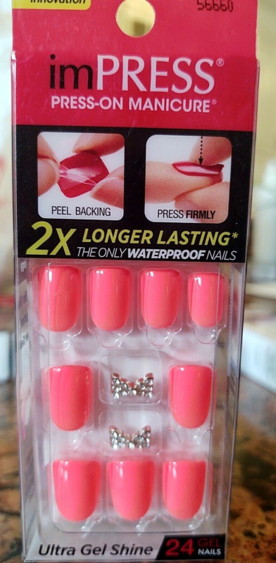 Kiss imPRESS Press-On Manicure One Step False Nails + Accents U PICK COLOR New!!