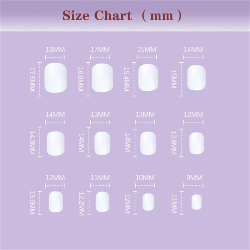 Nude Color Cat Eye False Nail Short Square Press on Nails for Nail Art 24pcs