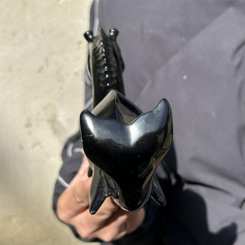 0.66kg Natural obsidian quartz skull carved Quartz Crystal skull Healing