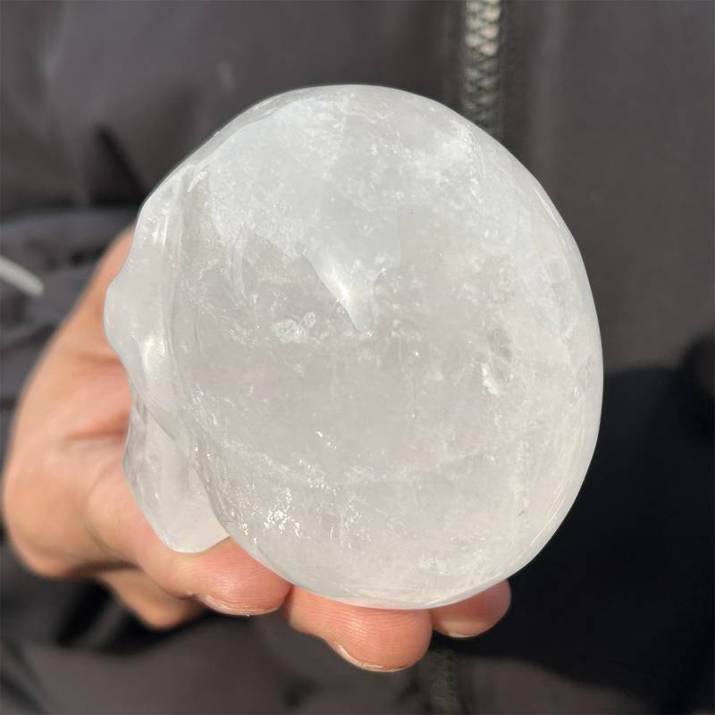 0.34kg Natural clear quartz skull carved Quartz Crystal skull Healing