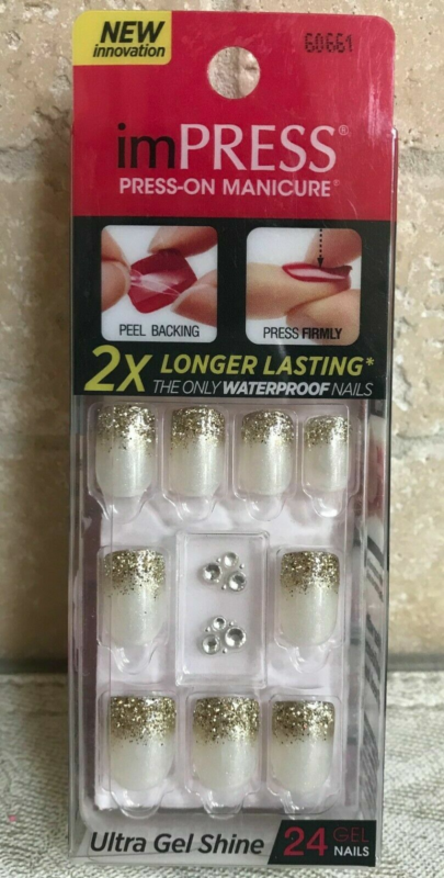 Kiss imPRESS Press-On Manicure One Step False Nails + Accents U PICK COLOR New!!