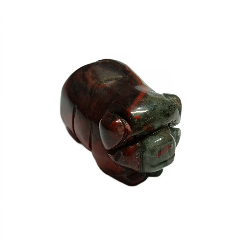 Raw Natural Quartz Crystal Skull Carved Pig Wild Boar Piggy Animal Healing Stone