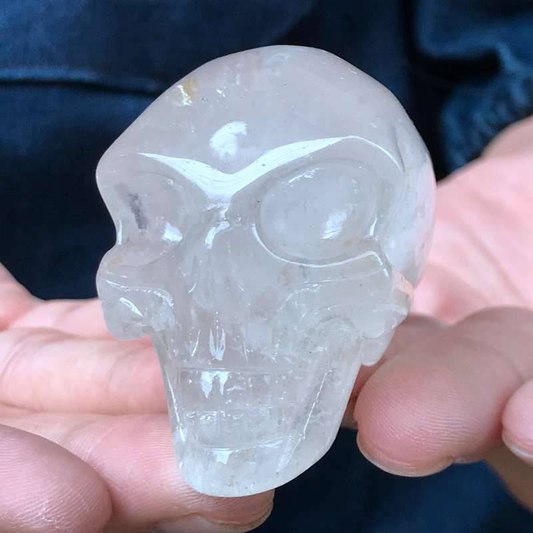 0.15kg Natural clear quartz skull carved Quartz Crystal skull Healing