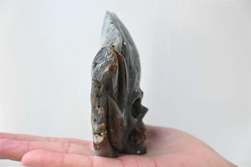 0.36kg Natural unknown quartz skull carved Quartz Crystal skull Healing