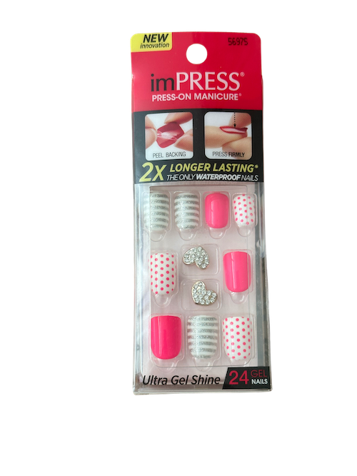 Kiss imPRESS Press-On Manicure One Step + Accents U PICK COLOR New!!  #104