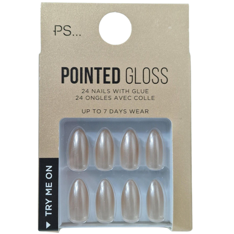 False Nails Press On Fake Tips Stick Coffin Square Full Cover Primark Glue 24pk