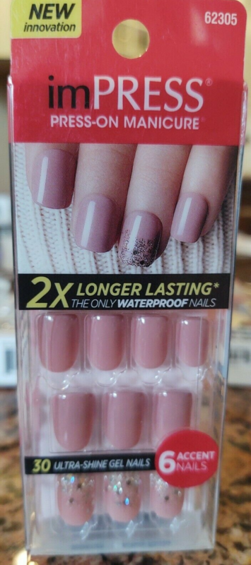 Kiss imPRESS Press-On Manicure One Step False Nails + Accents U PICK COLOR New!!