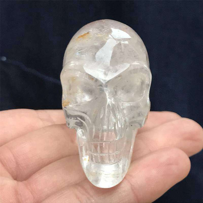 0.13kg Natural clear quartz skull carved Quartz Crystal skull Healing