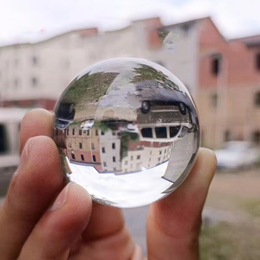 Asian Rare Natural Quartz Clear Magic Crystal Healing Ball Sphere 40mm