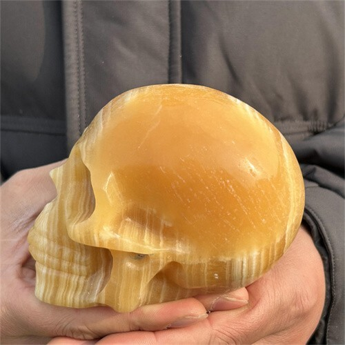 930g Natural Carved Geodes stone Skull Figurines Reiki Quartz Crystal Skull Deco