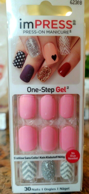 Kiss imPRESS Press-On Manicure One Step False Nails + Accents U PICK COLOR New!!