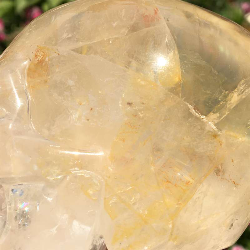 0.55kg Natural clear quartz skull carved Quartz Crystal skull Healing